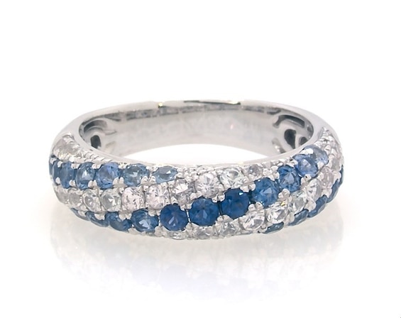 Previously Owned Le Vian Blueberry & Vanilla Sapphire Ring 14K Vanilla Gold