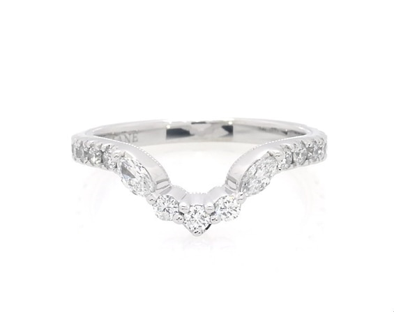 Previously Owned Neil Lane Diamond Wedding Band 3/8 ct tw 14K White Gold 4.5