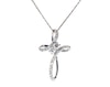 Thumbnail Image 1 of Previously Owned Ever Us Diamond Cross Necklace 1/4 ct tw 14K White Gold