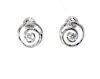 Thumbnail Image 1 of Previously Owned Diamond Swirl Earrings 1/4 ct tw 14K White Gold