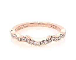 Previously Owned Neil Lane Wedding Band 1/6 ct tw Diamonds 14K Rose Gold