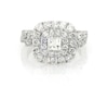 Thumbnail Image 1 of Previously Owned Diamond Engagement Ring 1-1/4 ct tw Princess/Round-Cut 14K White Gold