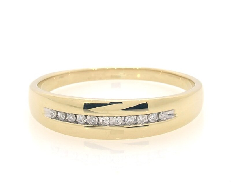 Main Image 1 of Previously Owned Men's Diamond Ring 1/10 ct tw 10K Yellow Gold