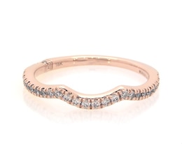 Previously Owned Monique Lhuillier Bliss Diamond Wedding Band 1/5 ct tw Round-cut 18K Rose Gold