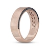 Thumbnail Image 2 of Previously Owned Neil Lane Men's Black Diamond Wedding Band 1/5 ct tw 14K Rose Gold
