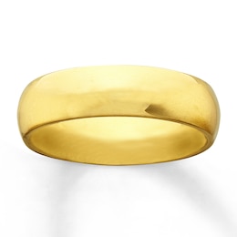 Previously Owned Men's Wedding Band 10K Yellow Gold 6mm Size 10