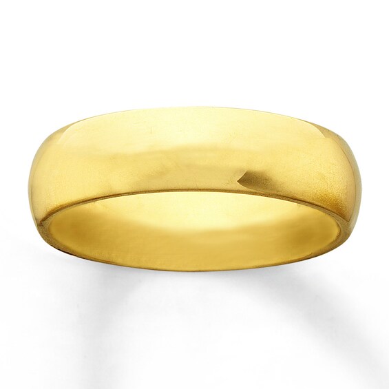 Previously Owned Men's Wedding Band 10K Yellow Gold 6mm Size 10