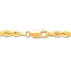 Thumbnail Image 4 of Previously Owned Rope Chain Necklace Semi-Solid 14K Yellow Gold 24"