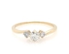 Thumbnail Image 1 of Previously Owned Round Diamond Three-Stone Engagement Ring 1/2 ct tw 14K Yellow Gold