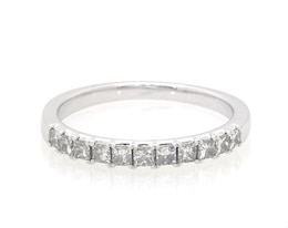 Previously Owned Diamond Anniversary Ring 1/2 ct tw Princess-cut 14K White Gold