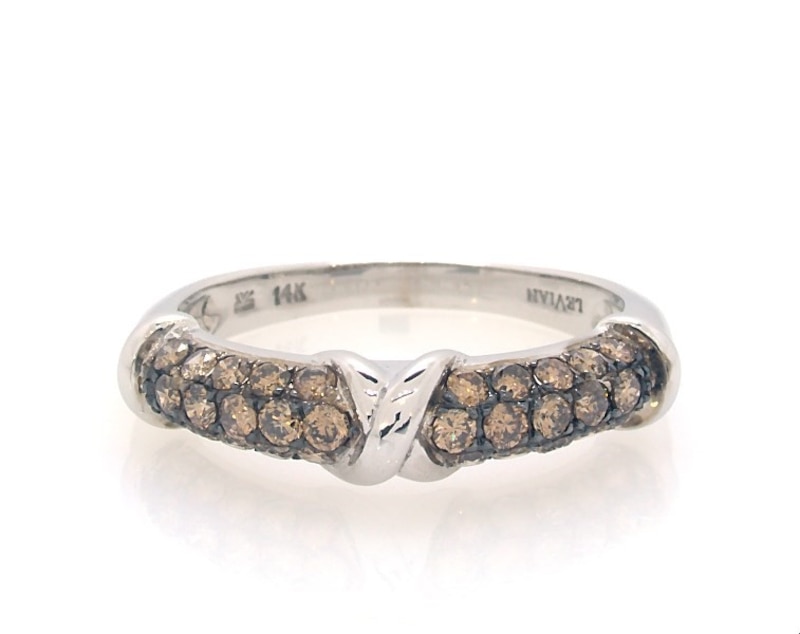 Main Image 1 of Previously Owned Le Vian Chocolate Diamond Ring 5/8 ct tw 14K Vanilla Gold