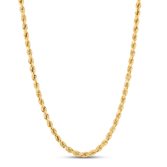 Previously Owned Rope Chain 3.0mm Hollow 14K Yellow Gold 24"