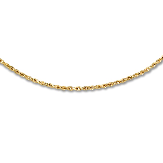 Previously Owned Solid Rope Chain 14K Yellow Gold 22"