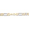 Thumbnail Image 2 of Previously Owned Figaro Chain Bracelet Semi-Solid 10K Yellow Gold 8.5"