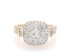 Thumbnail Image 1 of Previously Owned Multi-Diamond Center Cushion Frame Collar Engagement Ring 2 ct tw 10K Yellow Gold