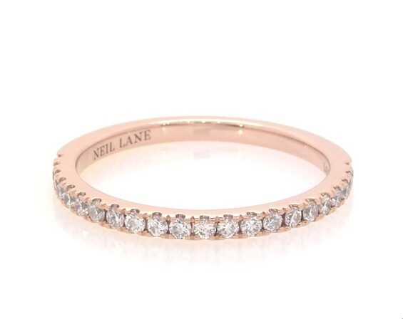 Previously Owned Neil Lane Diamond Wedding Band 1/4 ct tw 14K Rose Gold
