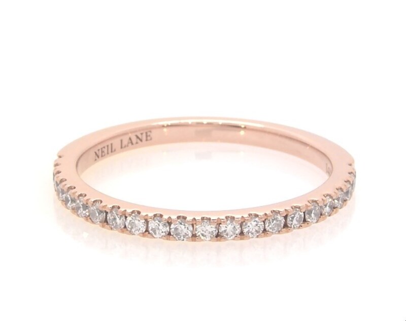 Main Image 1 of Previously Owned Neil Lane Diamond Wedding Band 1/4 ct tw 14K Rose Gold