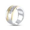 Thumbnail Image 2 of Previously Owned Men's Diamond Wedding Band 1 ct tw Round-cut 14K Two-Tone Gold
