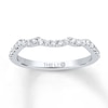 Thumbnail Image 1 of Previously Owned THE LEO Diamond Wedding Band 1/5 ct tw Round-cut 14K White Gold
