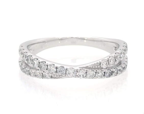 Previously Owned THE LEO Ideal Cut Diamond Anniversary Band 5/8 ct tw 14K White Gold
