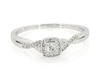 Thumbnail Image 1 of Previously Owned Round-Cut Diamond Twist Shank Engagement Ring 1/4 ct tw 10K White Gold