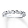 Thumbnail Image 1 of Previously Owned Diamond Band 1/3 ct tw Round-cut 10K White Gold