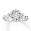 Thumbnail Image 1 of Previously Owned Diamond Engagement Ring 5/8 ct tw Round-cut 10K White Gold