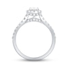 Thumbnail Image 4 of Previously Owned Halo Diamond Engagement Ring 1 ct tw Oval & Round-cut Platinum