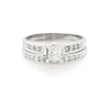 Thumbnail Image 1 of Previously Owned Princess-Cut Diamond Bridal Set 1-7/8 ct tw 14K White Gold Size 9.25