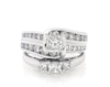 Thumbnail Image 1 of Previously Owned Princess-Cut Diamond Bridal Set 1-7/8 ct tw 14K White Gold Size 6