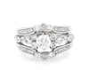 Thumbnail Image 1 of Previously Owned Round-Cut Diamond Bridal Set 1-3/8 ct tw 14K White Gold Size 6