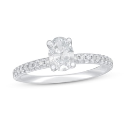 Previously Owned Lab-Grown Diamonds Engagement Ring 7/8 ct tw 14K White Gold