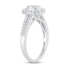 Thumbnail Image 2 of Previously Owned Multi-Diamond Engagement Ring 1/2 ct tw Round-cut 10K White Gold