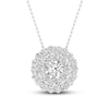 Thumbnail Image 1 of Previously Owned KAY Lab-Grown Diamonds Necklace 1-1/4 ct tw 14K White Gold 18"