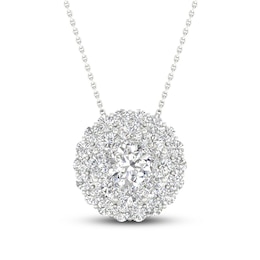 Previously Owned KAY Lab-Grown Diamonds Necklace 1-1/4 ct tw 14K White Gold 18"