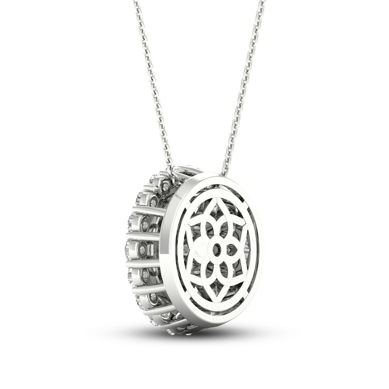 Main Image 2 of Previously Owned KAY Lab-Grown Diamonds Necklace 1-1/4 ct tw 14K White Gold 18"