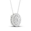 Thumbnail Image 4 of Previously Owned KAY Lab-Grown Diamonds Necklace 1-1/4 ct tw 14K White Gold 18"