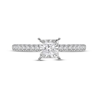 Previously Owned Princess-Cut Diamond Engagement Ring 5/8 ct tw 14K White Gold