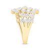 Thumbnail Image 2 of Previously Owned  KAY Lab-Grown Diamonds Multi-Row Bypass Ring 2-1/2 ct tw 14K Yellow Gold
