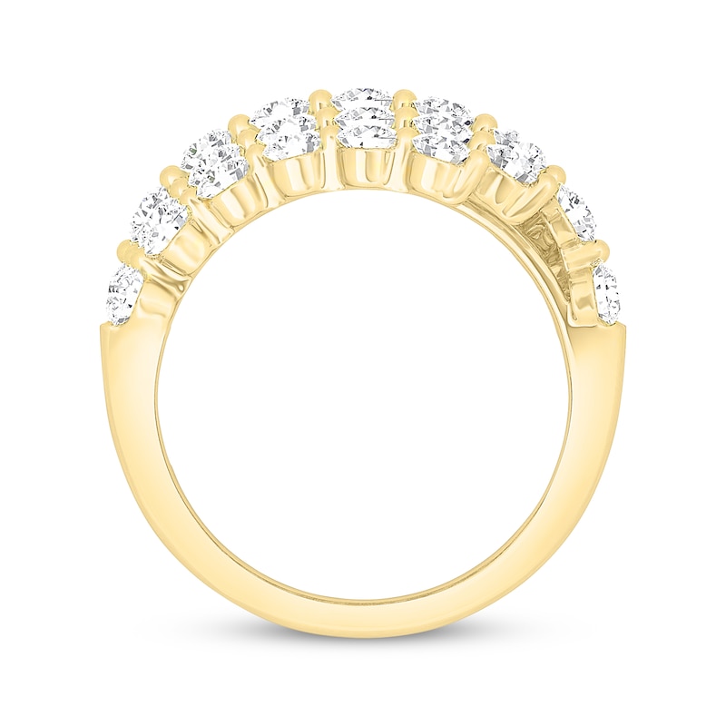 Main Image 3 of Previously Owned  KAY Lab-Grown Diamonds Multi-Row Bypass Ring 2-1/2 ct tw 14K Yellow Gold