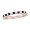 Thumbnail Image 1 of Previously Owned Neil Lane Blue Sapphire & Diamond Anniversary Ring 1/5 ct tw 14K Rose Gold