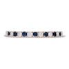 Thumbnail Image 3 of Previously Owned Neil Lane Blue Sapphire & Diamond Anniversary Ring 1/5 ct tw 14K Rose Gold