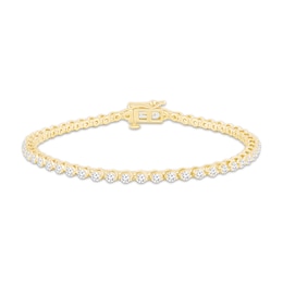Previously Owned KAY Lab-Grown Diamonds Tennis Bracelet 3 ct tw 14K Yellow Gold 7.25"