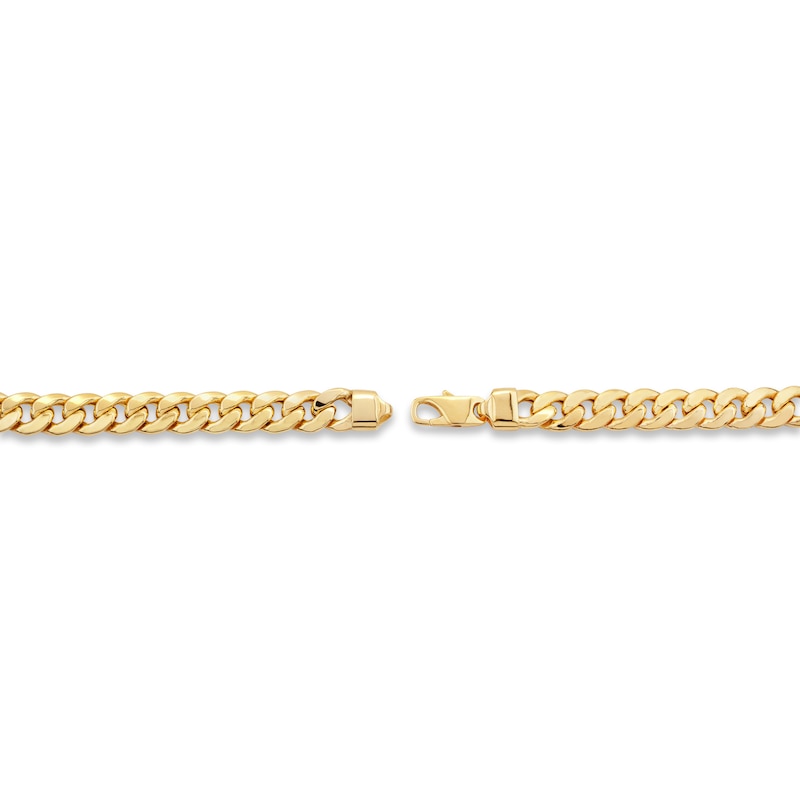 Previously Owned Semi-Solid Cuban Chain Bracelet 10K Yellow Gold 8.5"