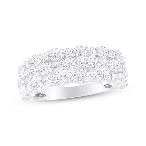 Previously Owned KAY Lab-Grown Diamonds Ring 2 ct tw Round-cut 14K White Gold