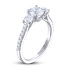 Thumbnail Image 2 of Previously Owned THE LEO Legacy Lab-Grown Diamond Three-Stone Engagement Ring 1-1/2 ct tw 14K White Gold
