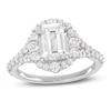 Thumbnail Image 1 of Previously Owned  Lab-Grown Diamonds Emerald-Cut Engagement Ring 2-3/4 ct tw 14K White Gold