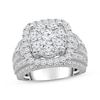 Thumbnail Image 1 of Previously Owned Lab-Grown Diamonds Multi-Diamond Center Engagement Ring 4 ct tw Round-cut 14K White Gold