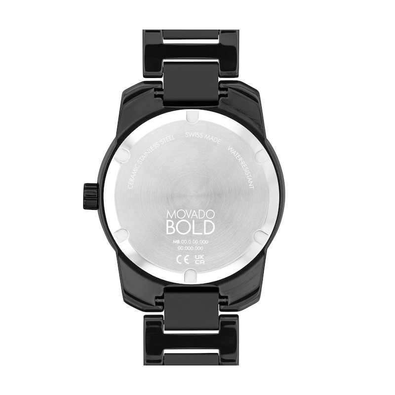 Main Image 3 of Previously Owned Movado BOLD Verso Ion-Plated Stainless Steel Men's Watch 3600863