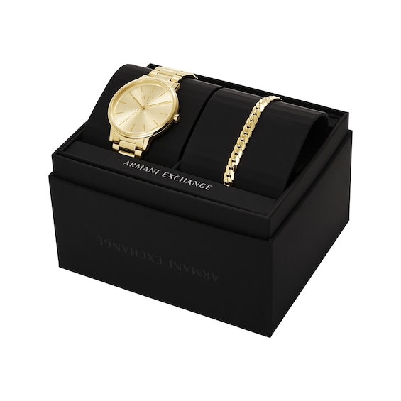 Previously Owned Armani Exchange Men's Watch & Bracelet Gift Set AX7144SET